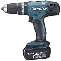 MAKITA DHP453RFE Taladro de percusión eléctrico inalámbrico 18V- 18 V- Negro- Azul- 0 W
